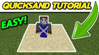 EASIEST WAY TO MAKE QUICKSAND IN MINECRAFT | STILL WORKING IN 2022