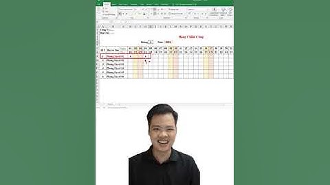 Cách lưu dữ liệu bảng chấm công cho từng tháng trong excel