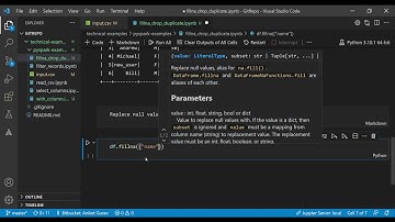 PySpark Examples -  Fill Null values with default and drop duplicate records