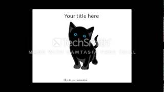 Animated Kitten Powerpoint Template
