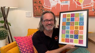 Samples Mid Century Modern Breeze Blocks Art Poster