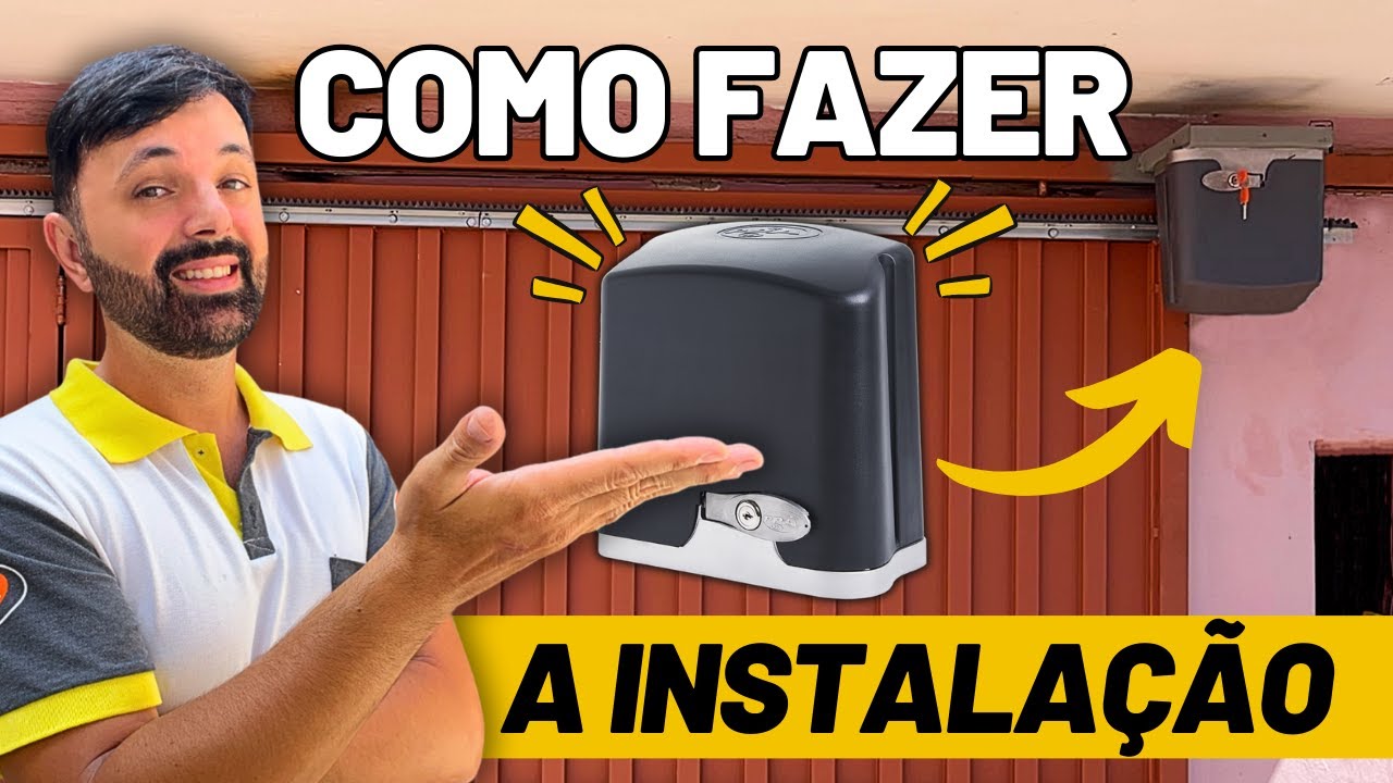 COMO INSTALAR MOTOR DE PORTÃO DESLIZANTE - PASSO A PASSO - YouTube