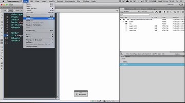 Creating a mini site with HTML using Dreamweaver