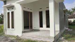 RUMAH MINIMALIS SIMPEL CANTIK 6X13 DENGAN TALANGAN COR DALAM 