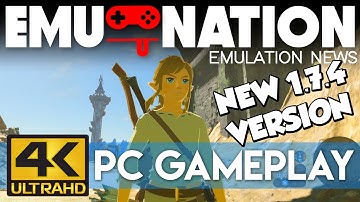 EMU-NATION: Cemu 1.7.4 runs ZELDA BOTW at 4K... AMAZING!