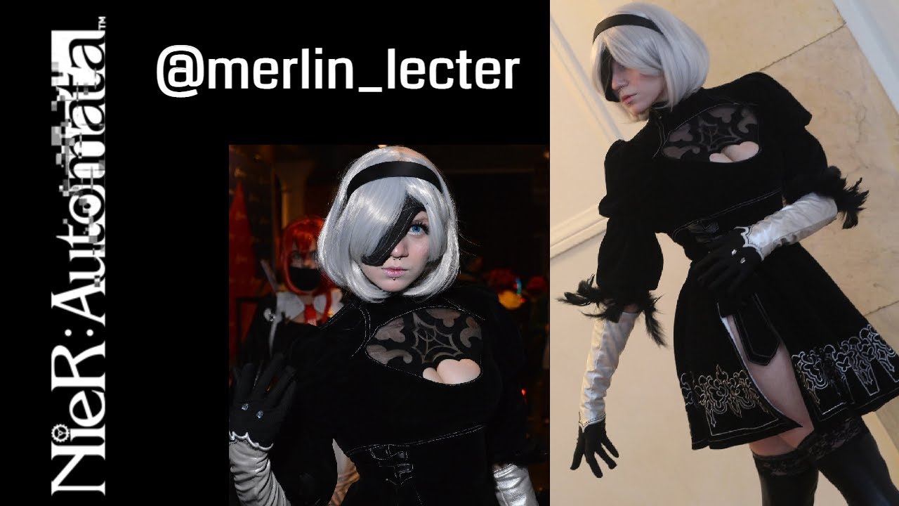 NieR Automata 2B Cosplay by merlin_lecter - YouTube