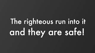 Strong Tower (Proverbs 18:10)  -  Lyric Video