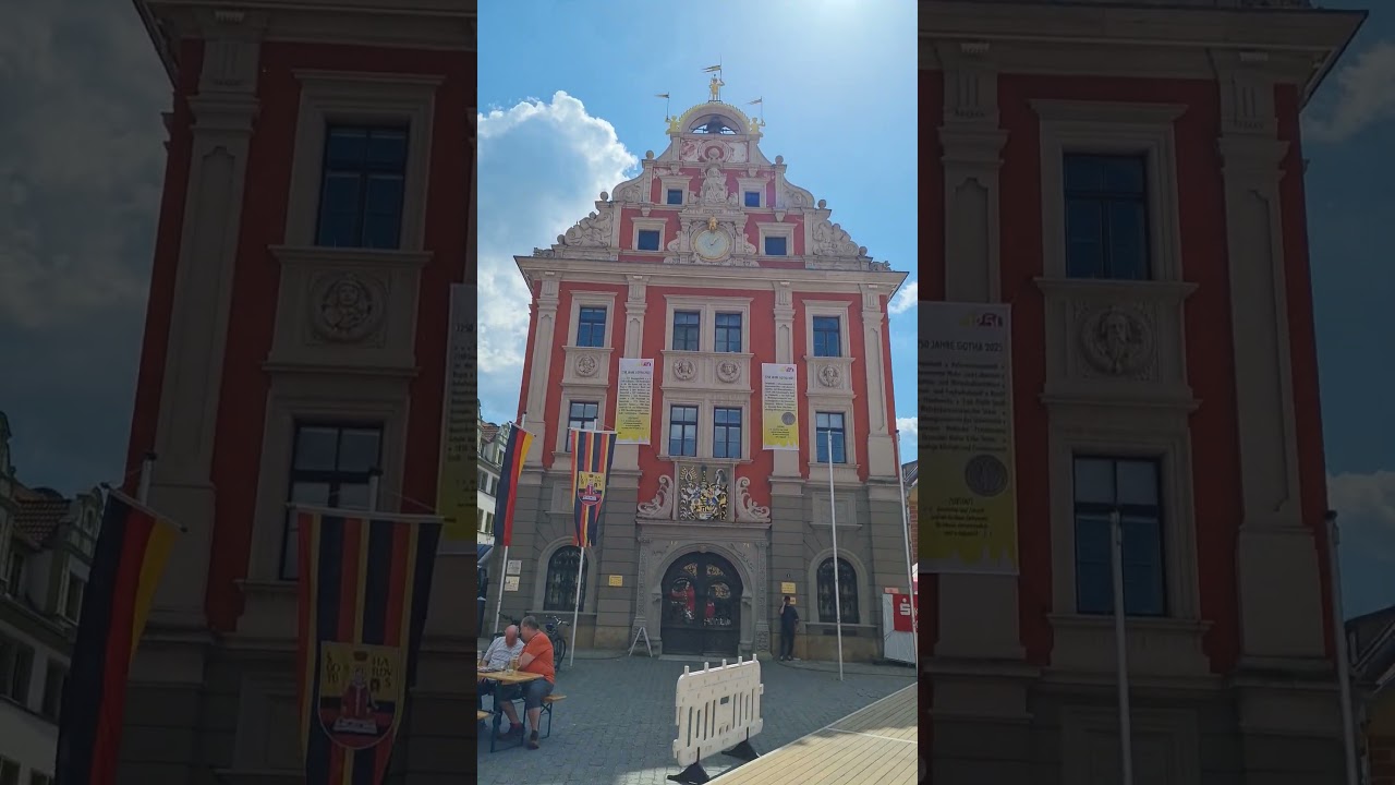 Gotha cтарый город прогулка по городу 3 день