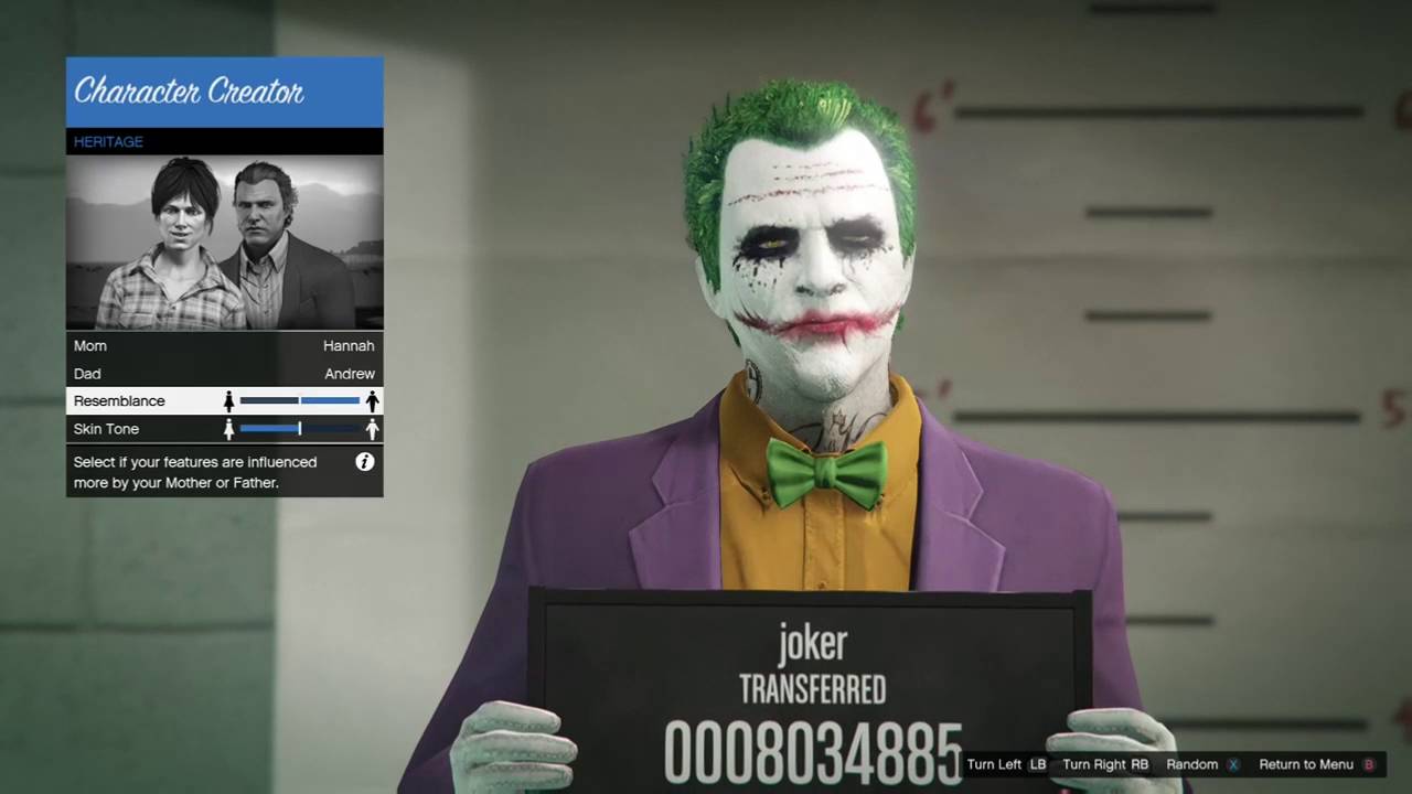 #GTAONLINE How to make joker character. #soseagaming # ...