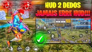 ESSE É BRABO MELHOR HUD 2 DEDOS PARA FREE FIRE MOBILE ATUALIZADO FÁCIL,RÁPIDO DE SE ACOSTUMAR USE🔥😮