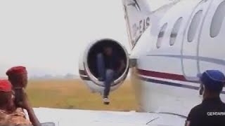 Kid Hides Inside Engine For Free Flight