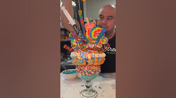 The OMG BIRTHDAY BOWL from Elm Street Diner in Stamford, CT! 🍦 INSANE! WHO’S HUNGRY?! #DEVOURPOWER