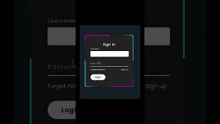 Animated Border Login Page | Neon UI Design with Smooth CSS Animation 🔥