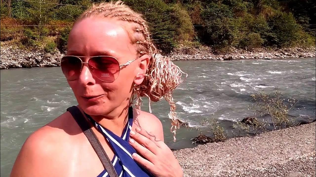 Голубое озеро Абхазия в декабре