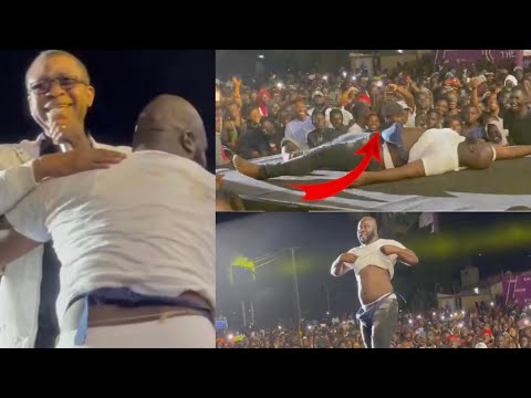En Gambie: boucher ketchup explose la scène de Youssou Ndour avec des pas de danse exceptionnel..