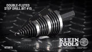 Step Drill Bit #15 - Double-Fluted