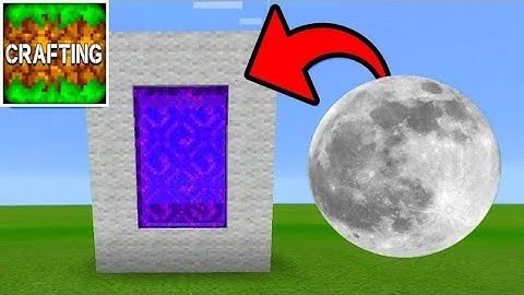 Crafting And Building : How To Make PORTAL To Moon Dimension