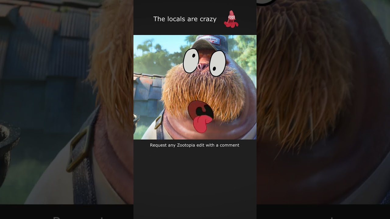 Местные жители — сумасшедшие 🤪🤪 Запрос на мем по «Зверополису» № 56 