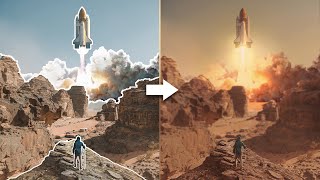 Rocket Launch - Photo Manipulation - Sci-Fi Photo Manipulation - Speed Art -Areeb Productions
