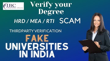 Degree Check I HRD Verification I RTI Verification I WES Verification I IBC Physical Verification