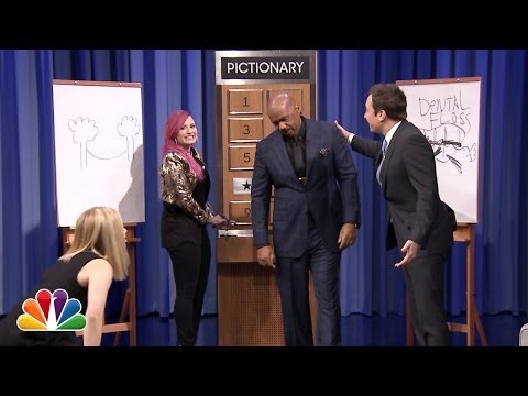 Pictionary with Kristen Bell, Steve Harvey and Demi Lovato - Part 2