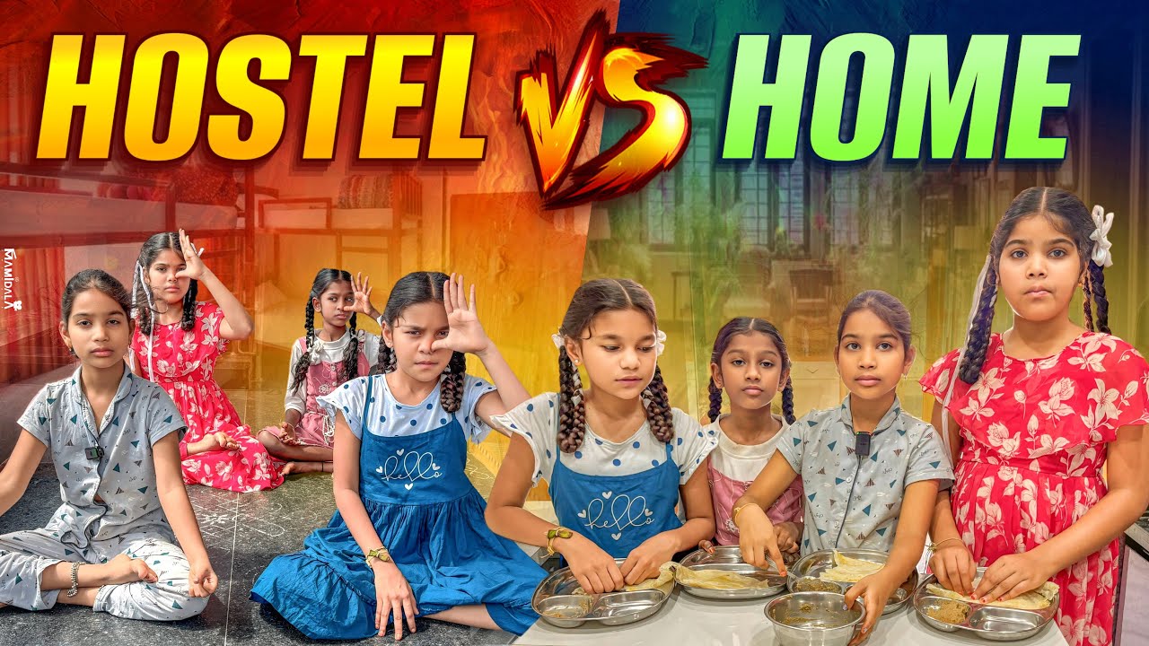 HOSTEL VS HOME Comedy video || rider mallesh new video || funny videos || janavi videos 