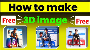 How to create 3D AI Social media boy Images | Viral photo editing | bing image creator tutorial | ai