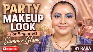 Party Makeup for Beginners | Summer Makeup Tutorial | Easy Glam Look #partymakeup #makeup #beauty