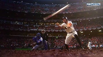 WS2014 Gm5: Pence throws bat after swing and miss