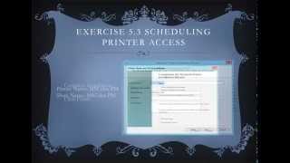 Exam 70-410 Windows Server 2012 Configuring Print and Document Services