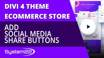 Divi 4 Ecommerce Add Social Media Share Buttons 👍