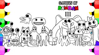 Garten Of Banban Chapter 3 New Coloring pages / Color All Monsters / Cartoon - On & On [NCS] screenshot 5