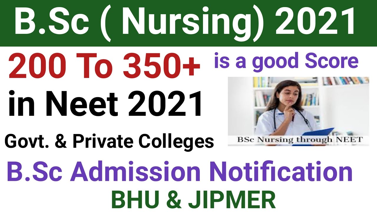 NEET Scores for B.Sc Nursing 2021| B.Sc Admission 2021|B.Sc Nursing Cutt off 2021