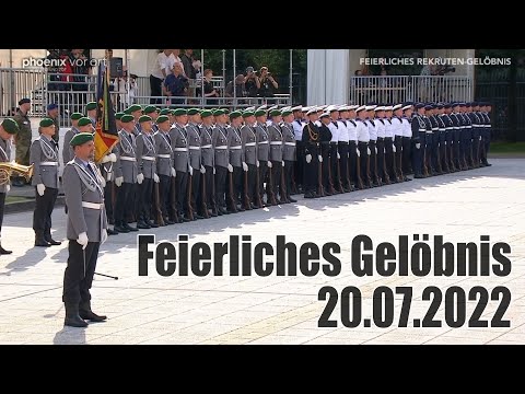 Wachbataillon - 20.07.2022 - Feierliches Gelöbnis Paradeplatz Bundesministeriums der Verteidigung