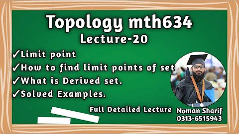 Limit point | How to find limit points of a set |mth634 short lecture