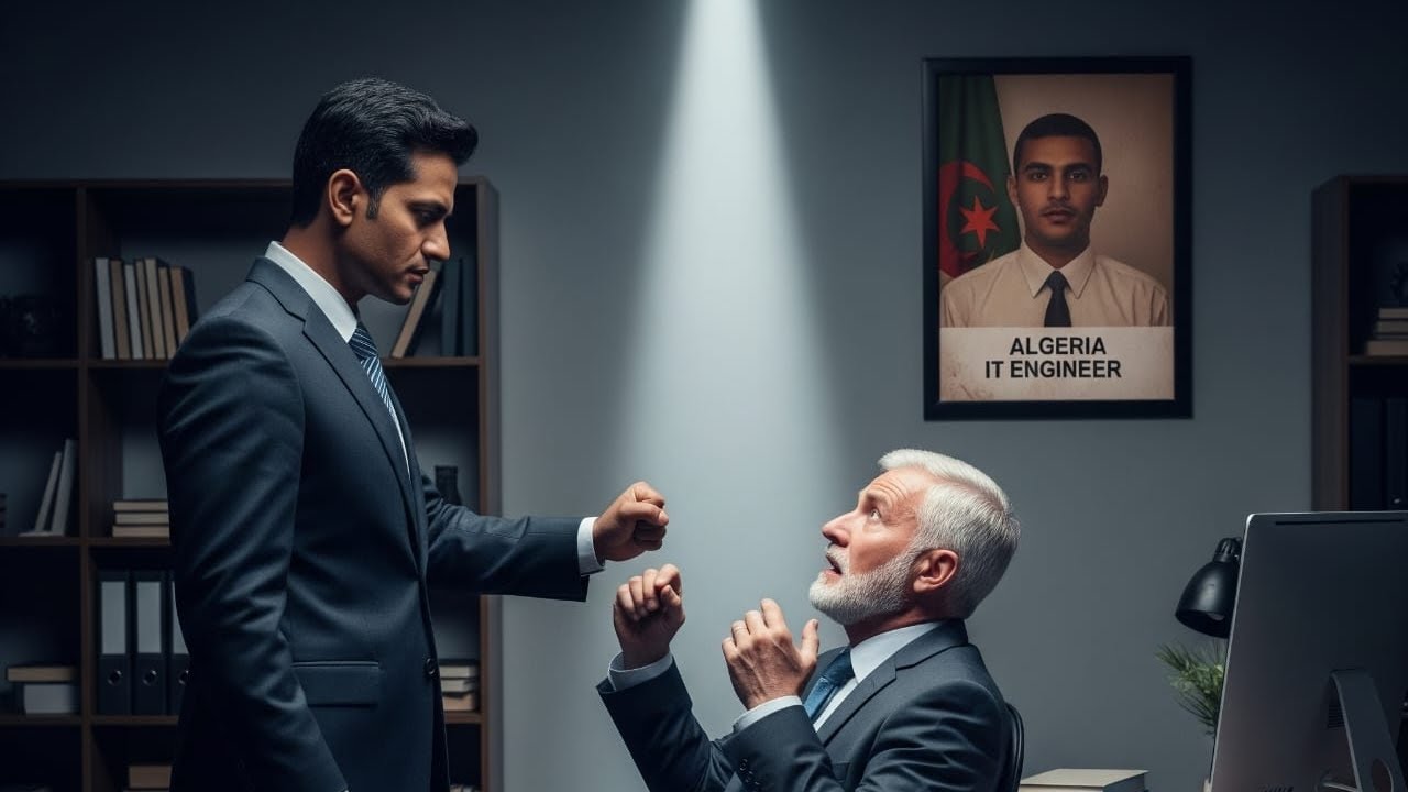 مدير فرنسي اراد طرد مهاجر جزائري في امريكا دون ان يعلم انه طاح في مول الفول