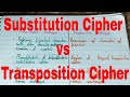 Substitution vs Transposition Ciphers: Key Differences & Examples π