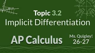 3.2 Implicit Differentiation