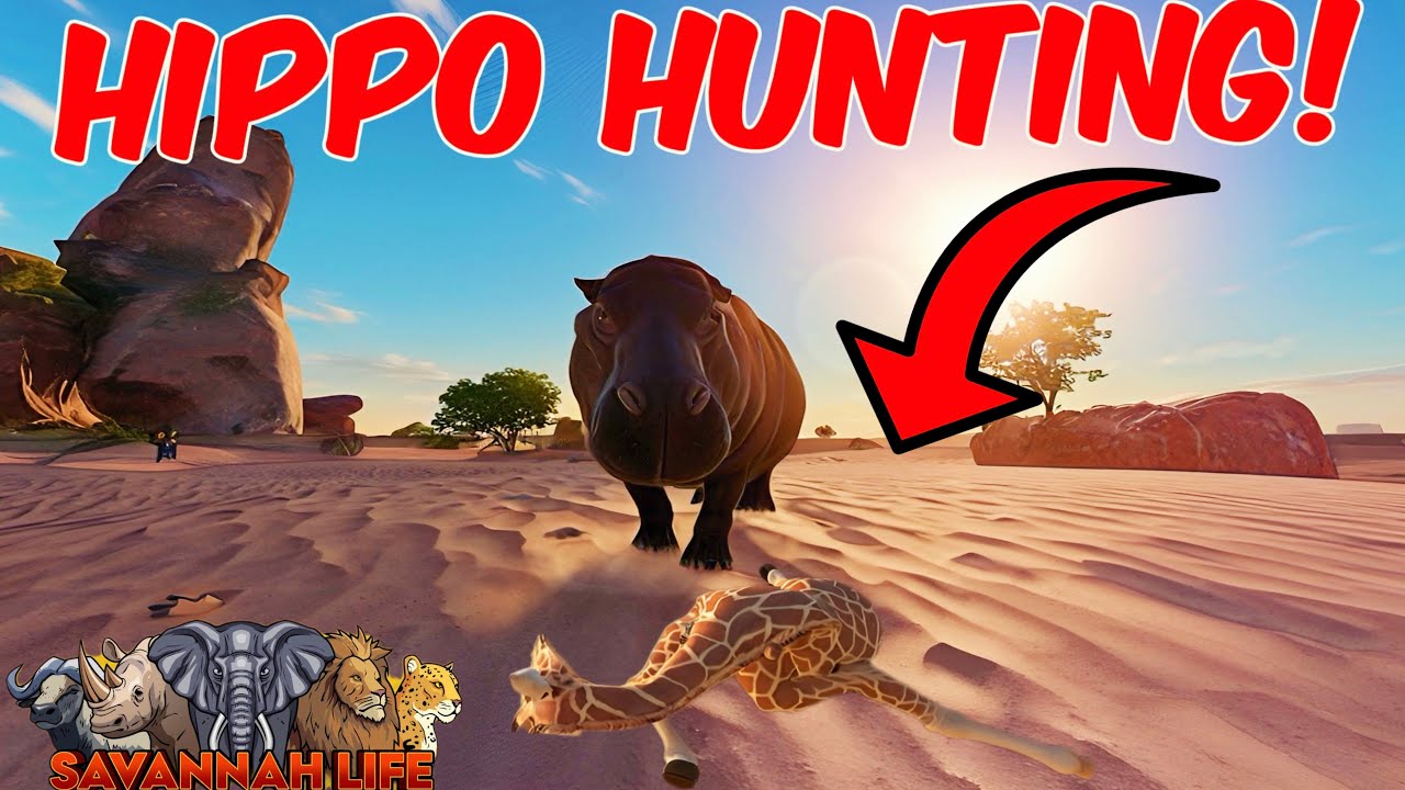 ОХОТА НА БЕГЕМОТА В SAVANNAH LIFE ROBLOX!