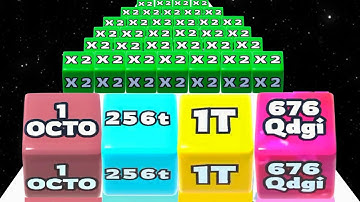 Infinity Run 2048 Jelly Cube vs Circles Run - ASMR Gameplay (Freeplay, Max Level) New Update