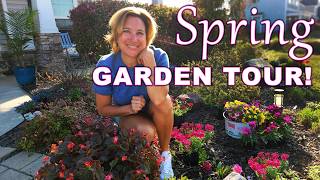 Full-Sun Front Yard Garden Tour | March in My Carolina Garden Zone 8B