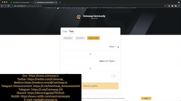 CoinSwap.com DEX Swap Tutorial