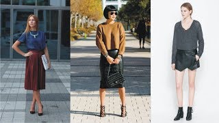 Awesome Zara Leather Skirt