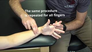 Manual Muscle Test for Distal Interphalangeal Finger Flexion