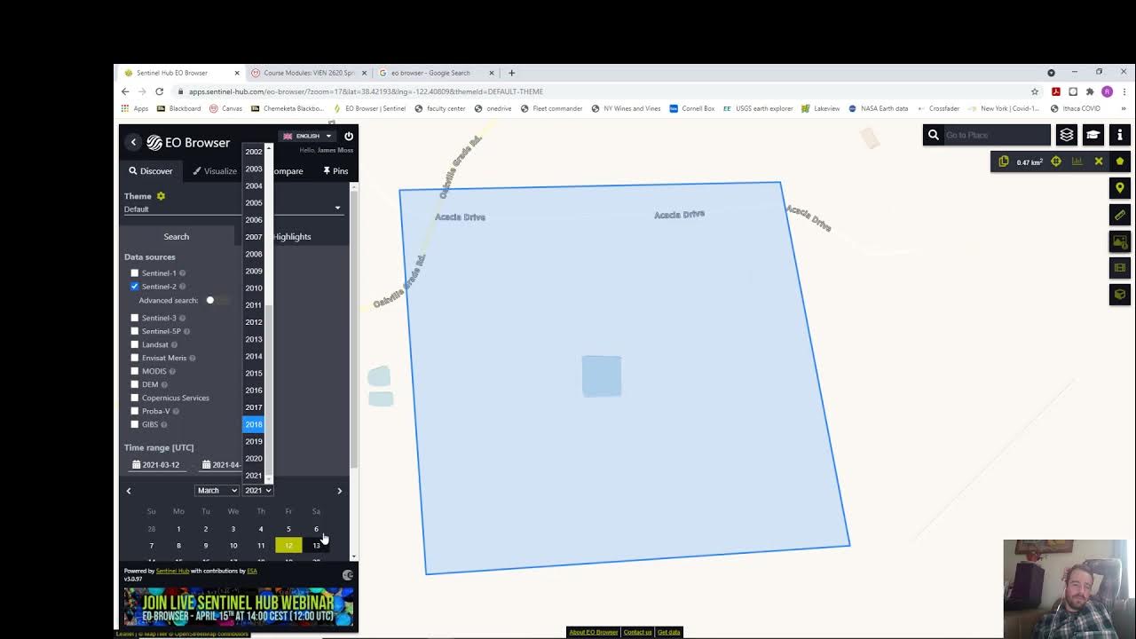 Using the EO browser to download sentinel 2 data YouTube