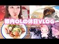 【休日vlog🍽️💕】1日のご飯を全部クレープにするOL‼️結局サンリオにも休日を乗っ取られました…💦🎀🛒