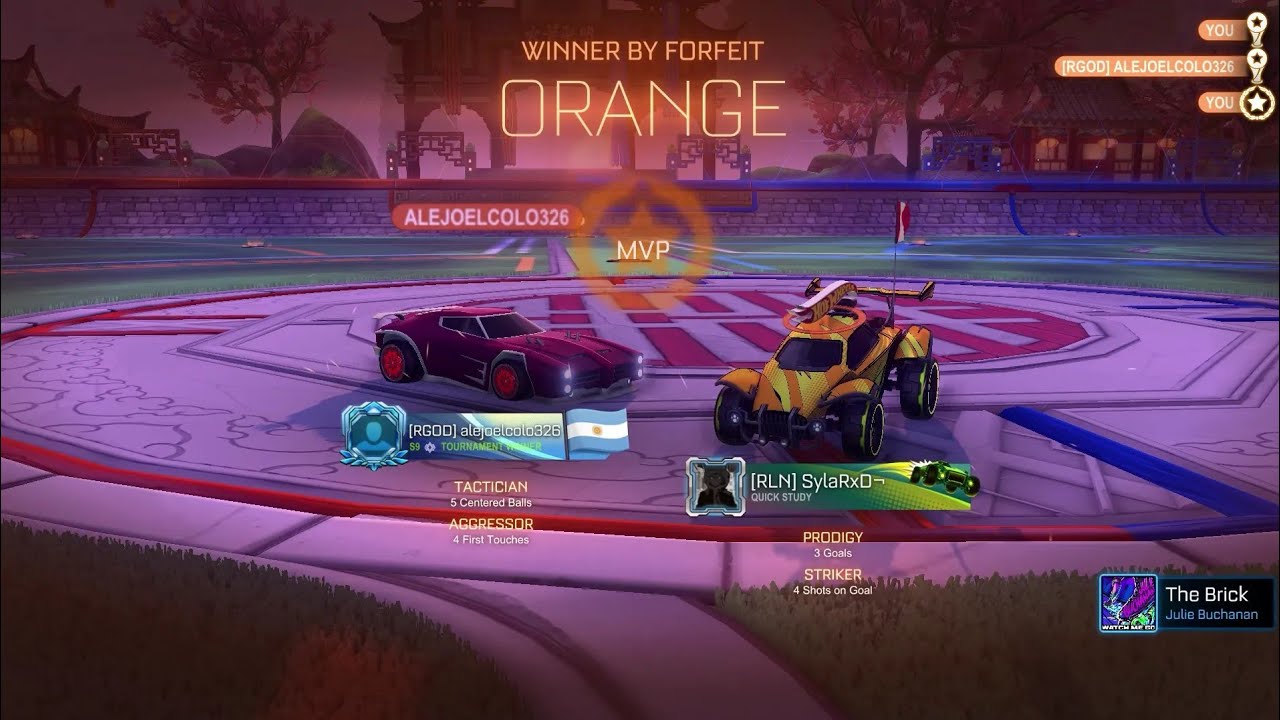 THE BRICK - JULIE BUCHANAN | PLAYER ANTHEM & MVP | ROCKET LEAGUE