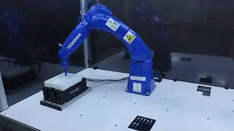 Yaskawa Motoman GP8 Robot with Asyril Asycube Demo