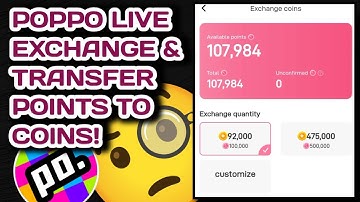 HOW TO TRANSFER & EXCHANGE POINTS TO COINS IN POPPO LIVE?