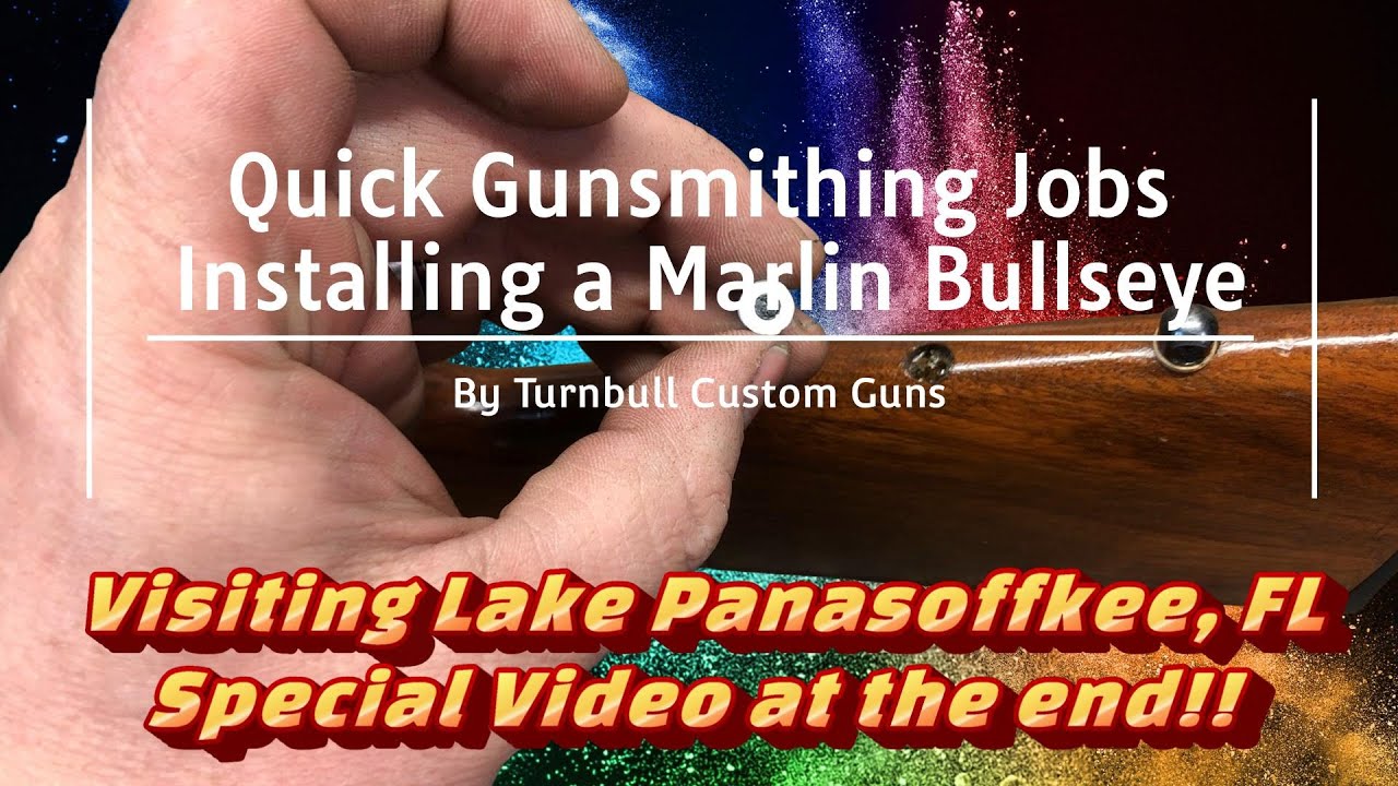 Quick gunsmithing Jobs Installing a Marlin Bullseye by Turnbull Custom Guns YouTube